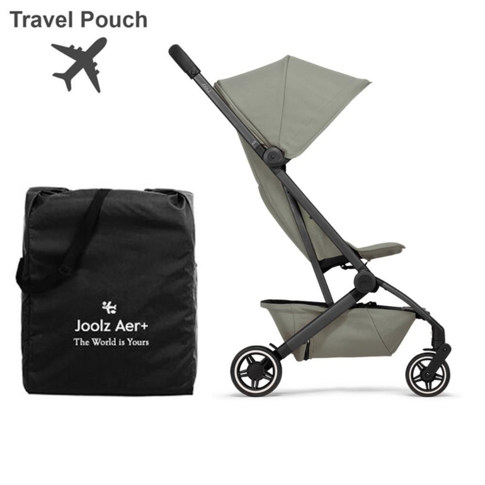 Joolz - AER+ Portable Lightweight & Compact Travel Stroller - One-Hand Fold Design XXL Sun Hood - Sage Green