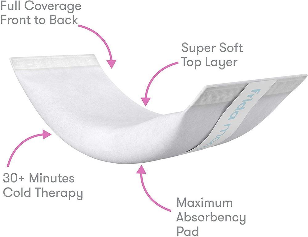 فريدا موم - فوط بعد الولادة آيس ماكسي 2 في 1 فائقة الامتصاص وباردة لمنطقة العجان - 2 عبوة