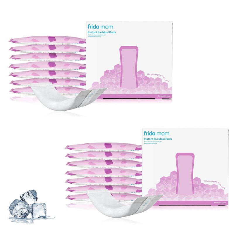 فريدا موم - فوط بعد الولادة آيس ماكسي 2 في 1 فائقة الامتصاص وباردة لمنطقة العجان - 2 عبوة