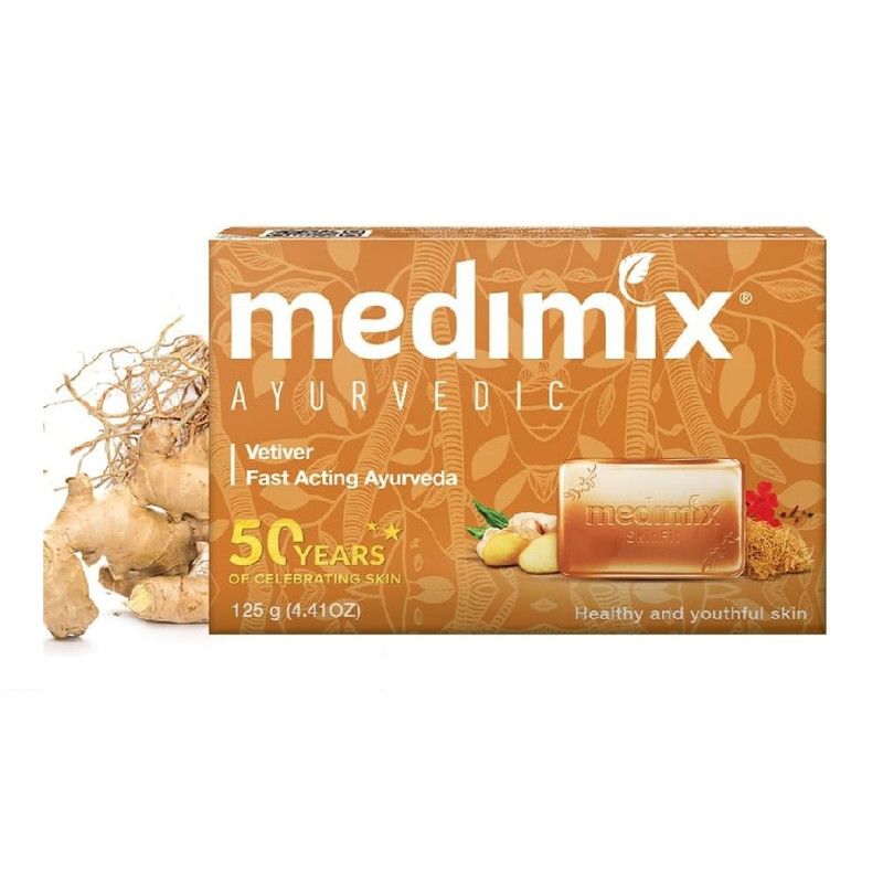 Medimix - Ayurvedic Vetiver Soap - Pack of 5 - 125 gm