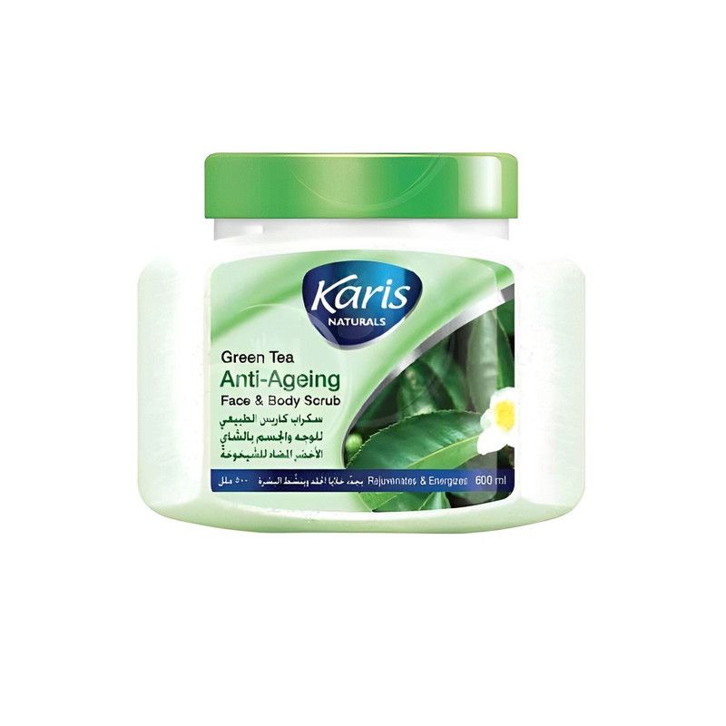 Karis Naturals - Anti-Ageing Face And Body Scrub - Green Tea - 600 ml