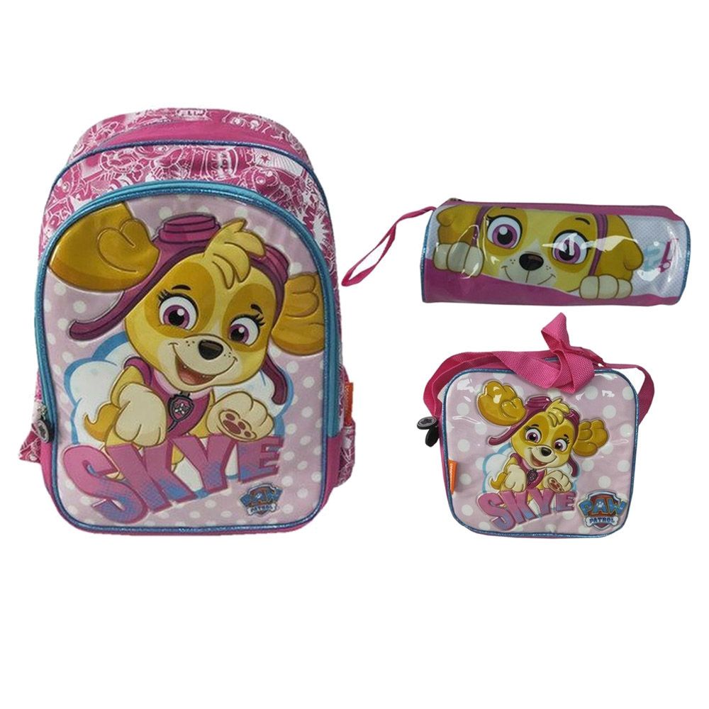 Paw Patrol - School Backpack - 16-Inch, Lunch Bag And Pencil Case Set