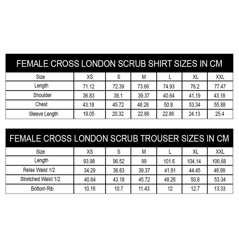 Prokids - Female Cross London Scrub Suit - White