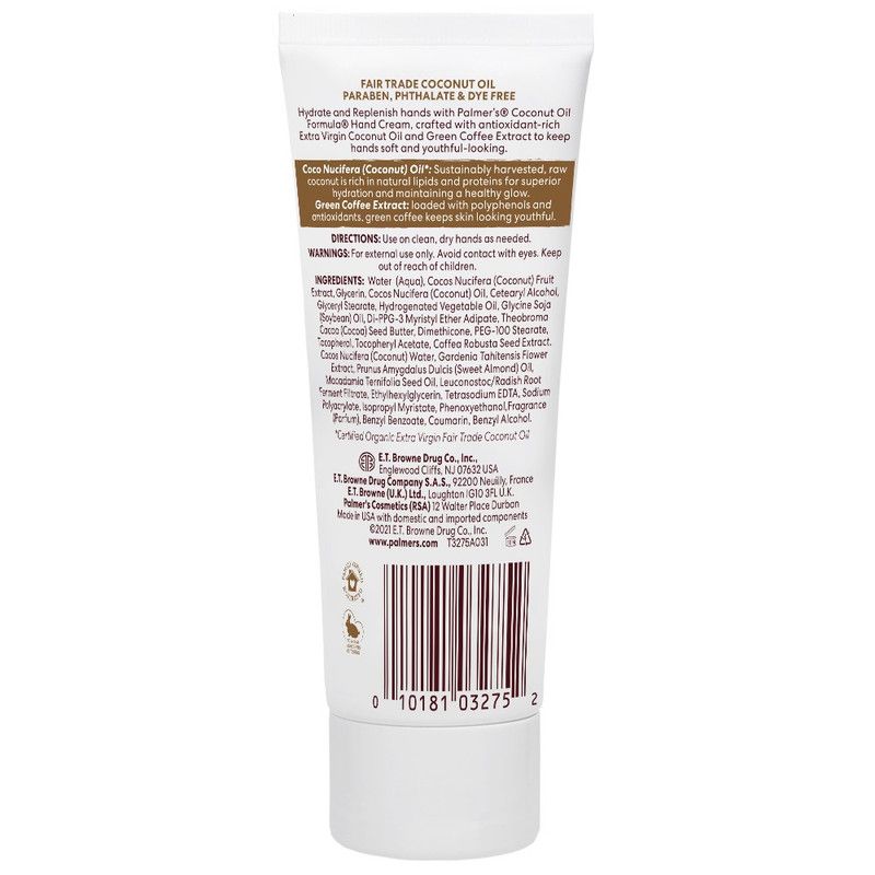 Palmer's - Coconut Oil Formula Moisturizing Hand Cream 96g