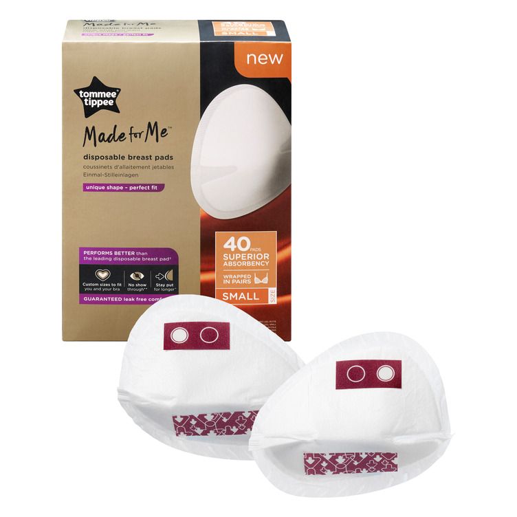 Tommee Tippee - Single Wearable Electric Breast Pump And Disposable Breast Pads - 40pcs - Small