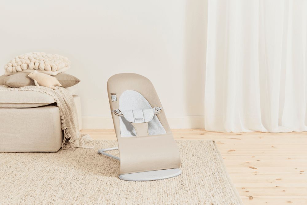 Babybjorn - Balance Soft Woven Bouncer - Beige/Grey