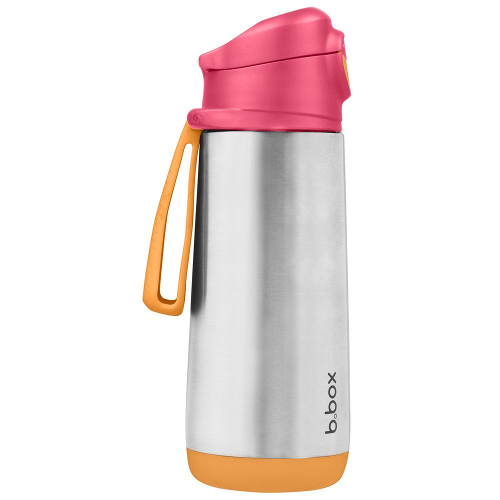 B.box - Hydratio Stainless Steel Spout Bottle - Strawberry Shake - 500 ml