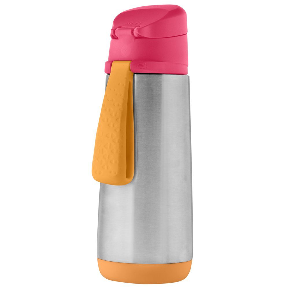 B.box - Hydratio Stainless Steel Spout Bottle - Strawberry Shake - 500 ml