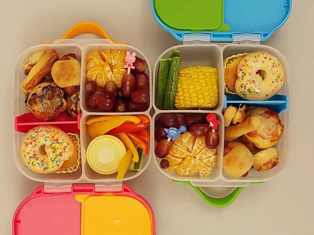 B.box - 4 Compartment Mini Lunch Time Box - Ocean Breeze