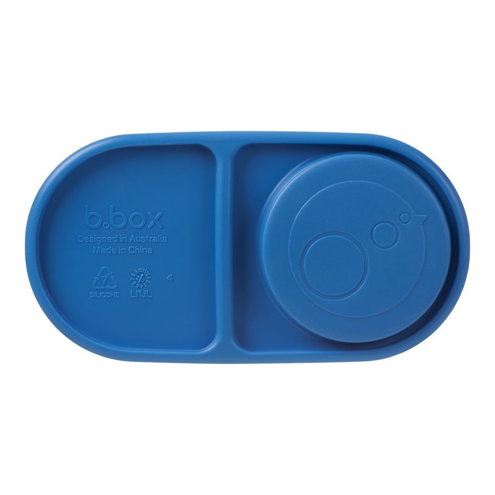 B.box - 2 Compartment Lunch Time Snack Box - Blue Slate