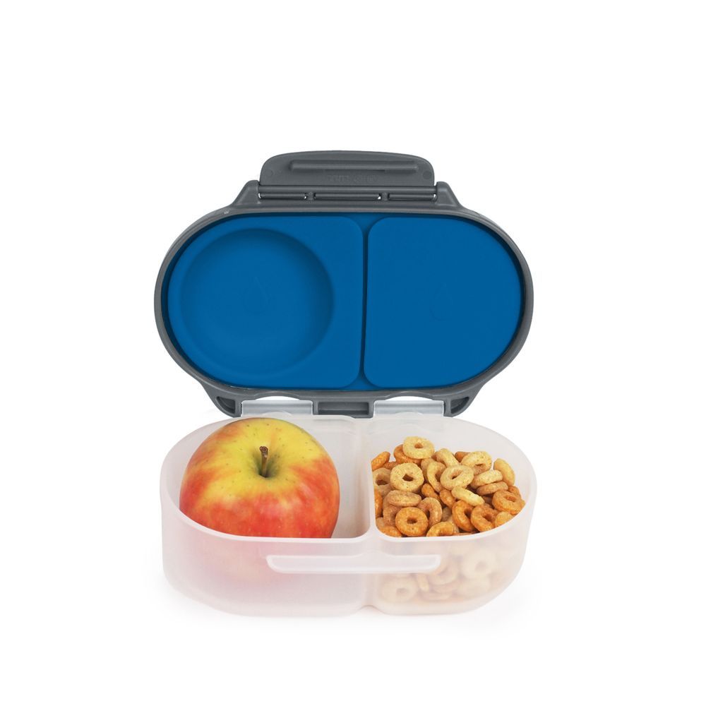 B.box - 2 Compartment Lunch Time Snack Box - Blue Slate