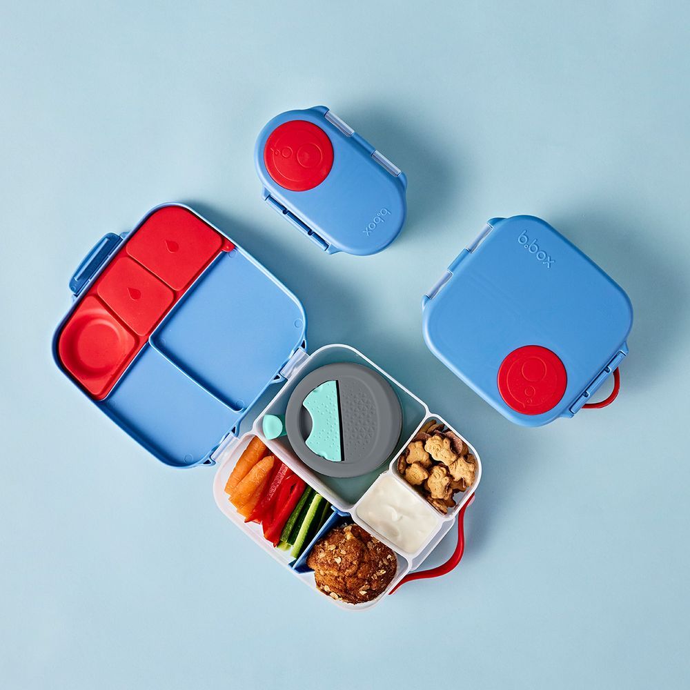 B.box - 5 Compartment Lunch Time Box - Blue Blaze