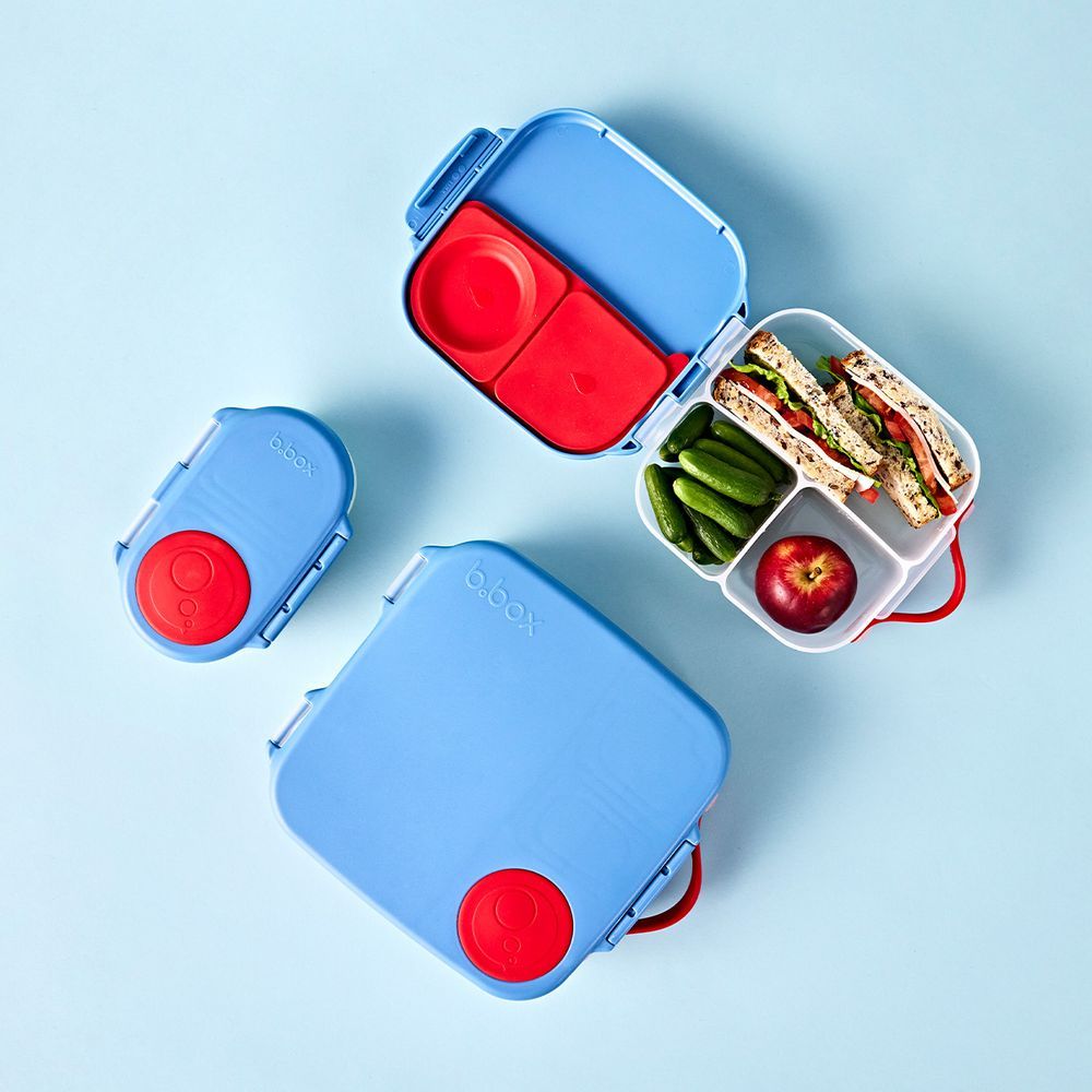 B.box - 4 Compartment Mini Lunch Time Box - Blue Blaze