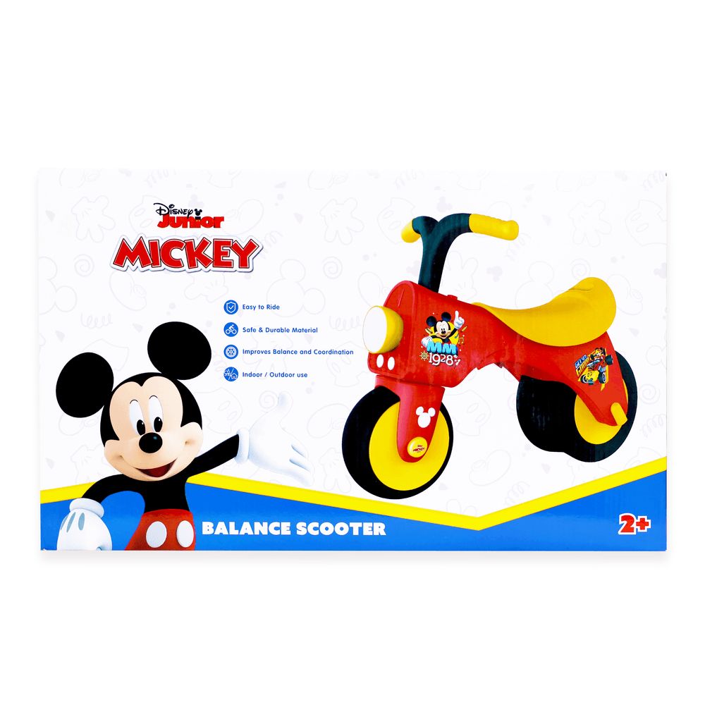 Disney - Mickey Balance Scooter - Red/Yellow