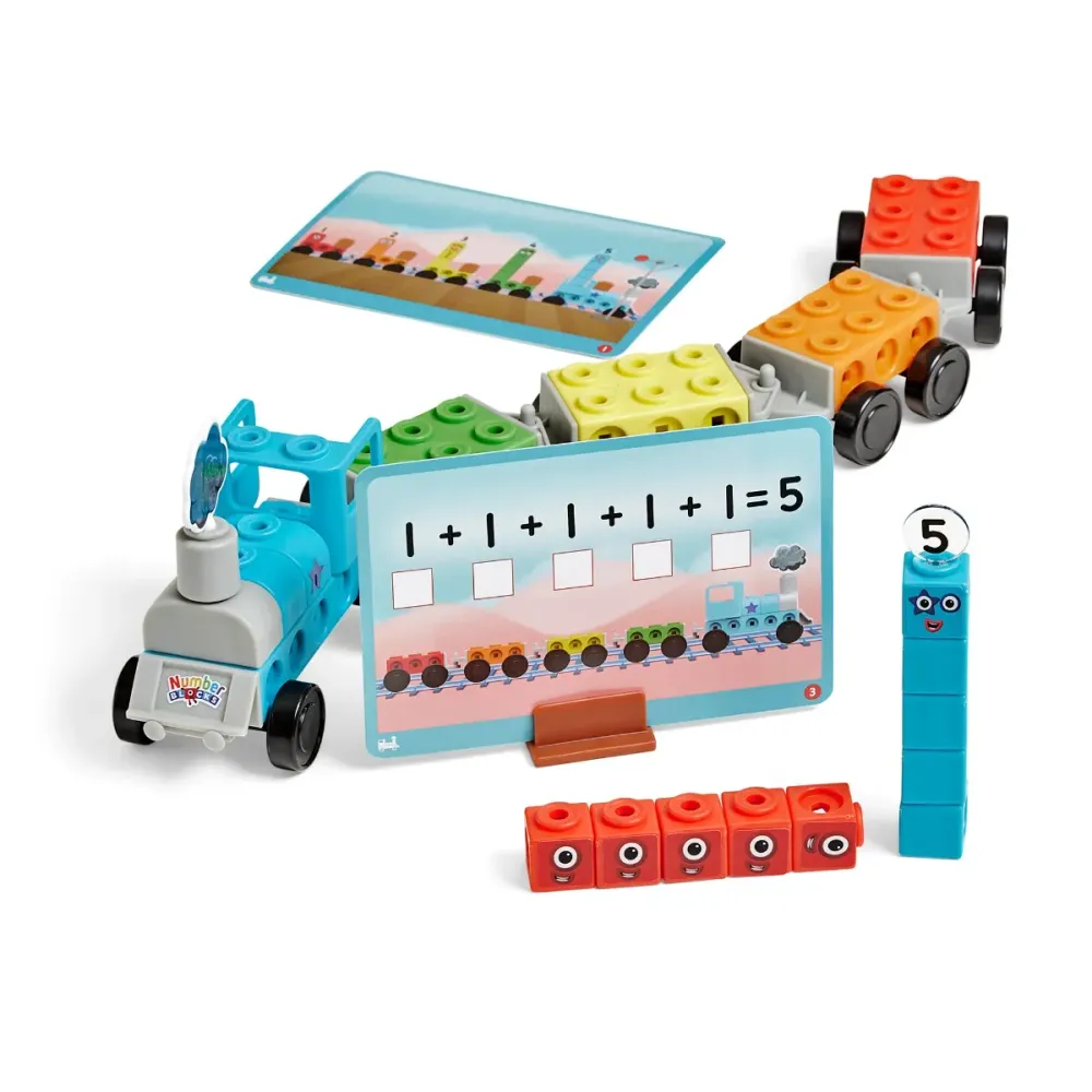 Learning Resources - Math Link Express Train Cubes Number Blocks Activity Set