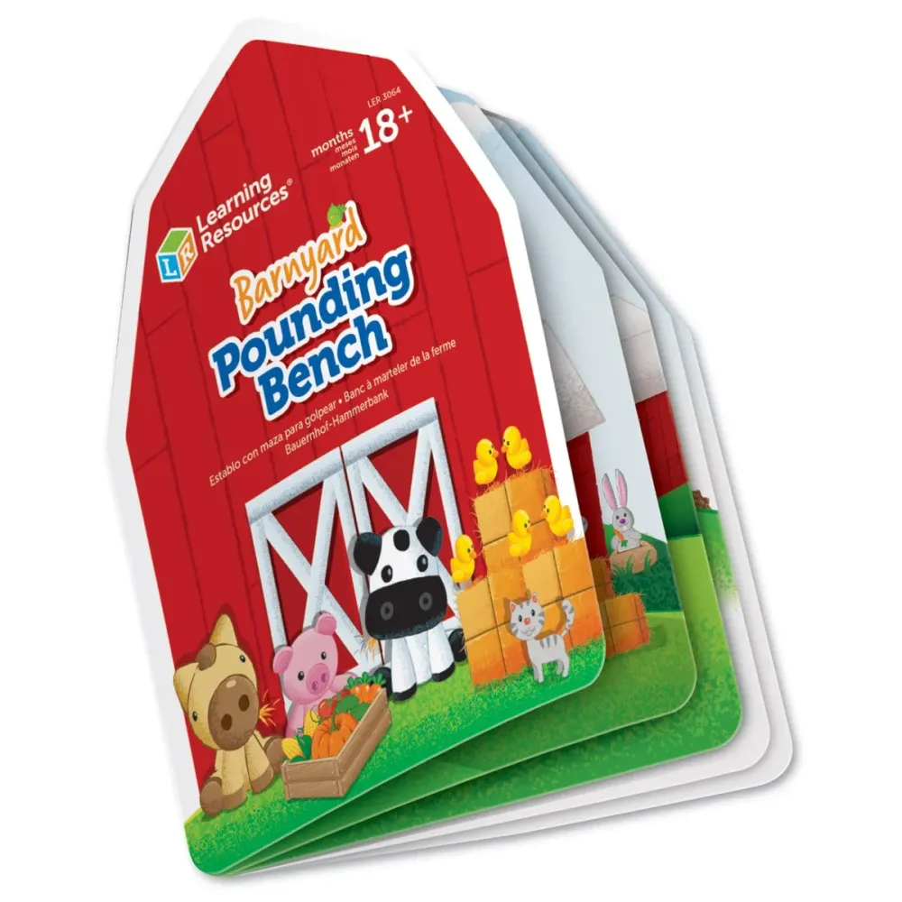 Learning Resources - Barnyard Pounding Bench Toy Set