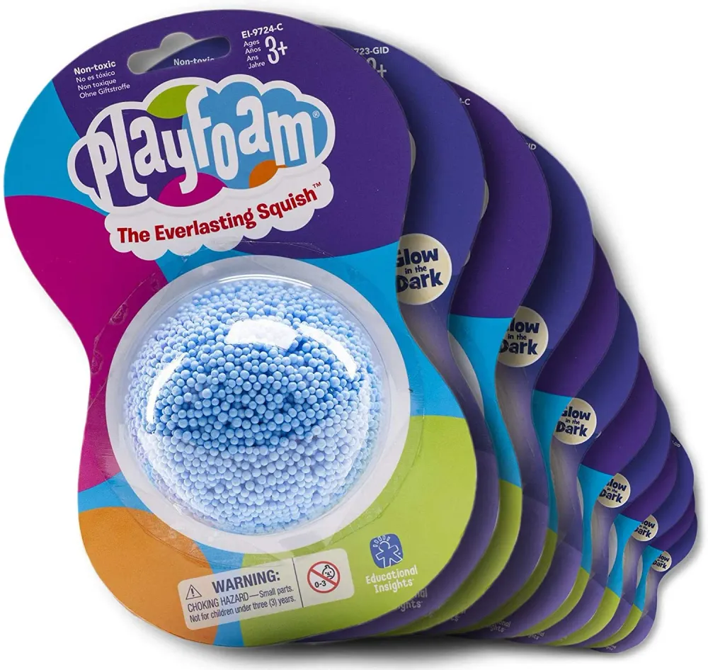 Learning Resources - Playfoam Glow In The Dark Squash - 12 Pcs