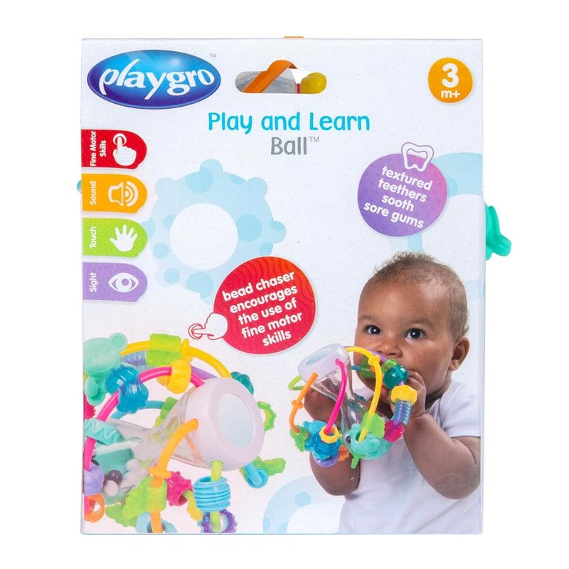 Playgro - Play & Learn Ball Rattle & Teethers