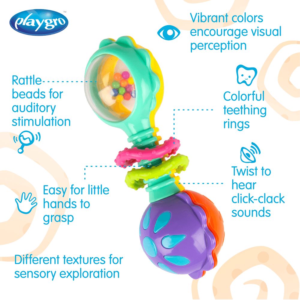 Playgro - Twisting Barbell Rattle