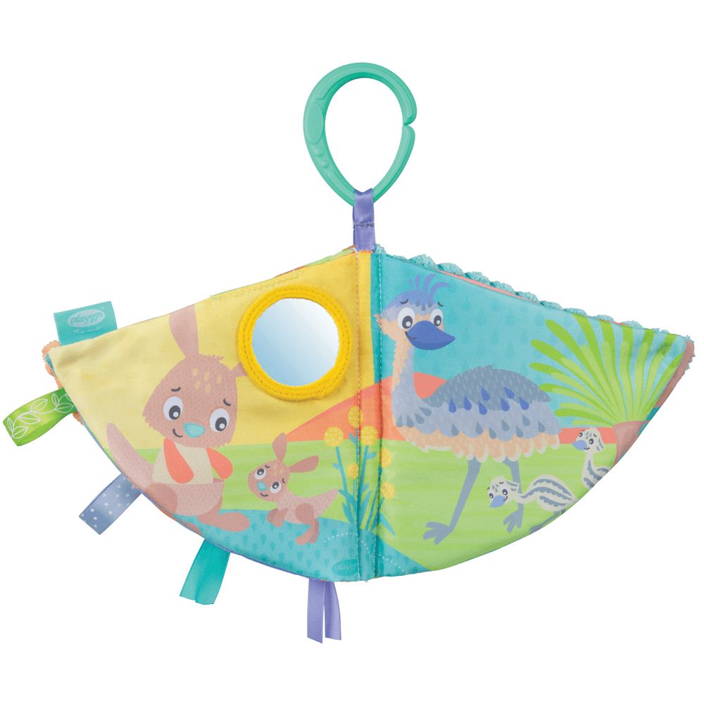 Playgro - Fauna Friends Clip And Chew Sensory Book Teether