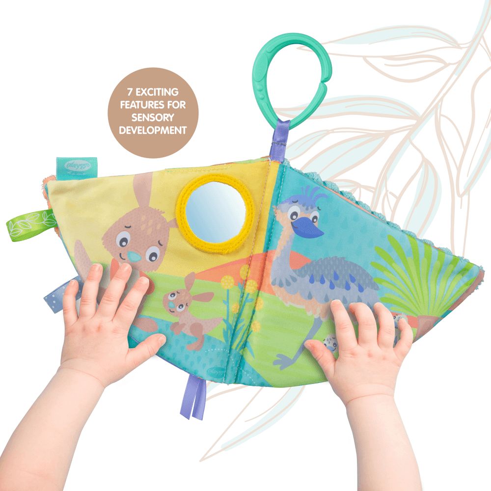 Playgro - Fauna Friends Clip And Chew Sensory Book Teether