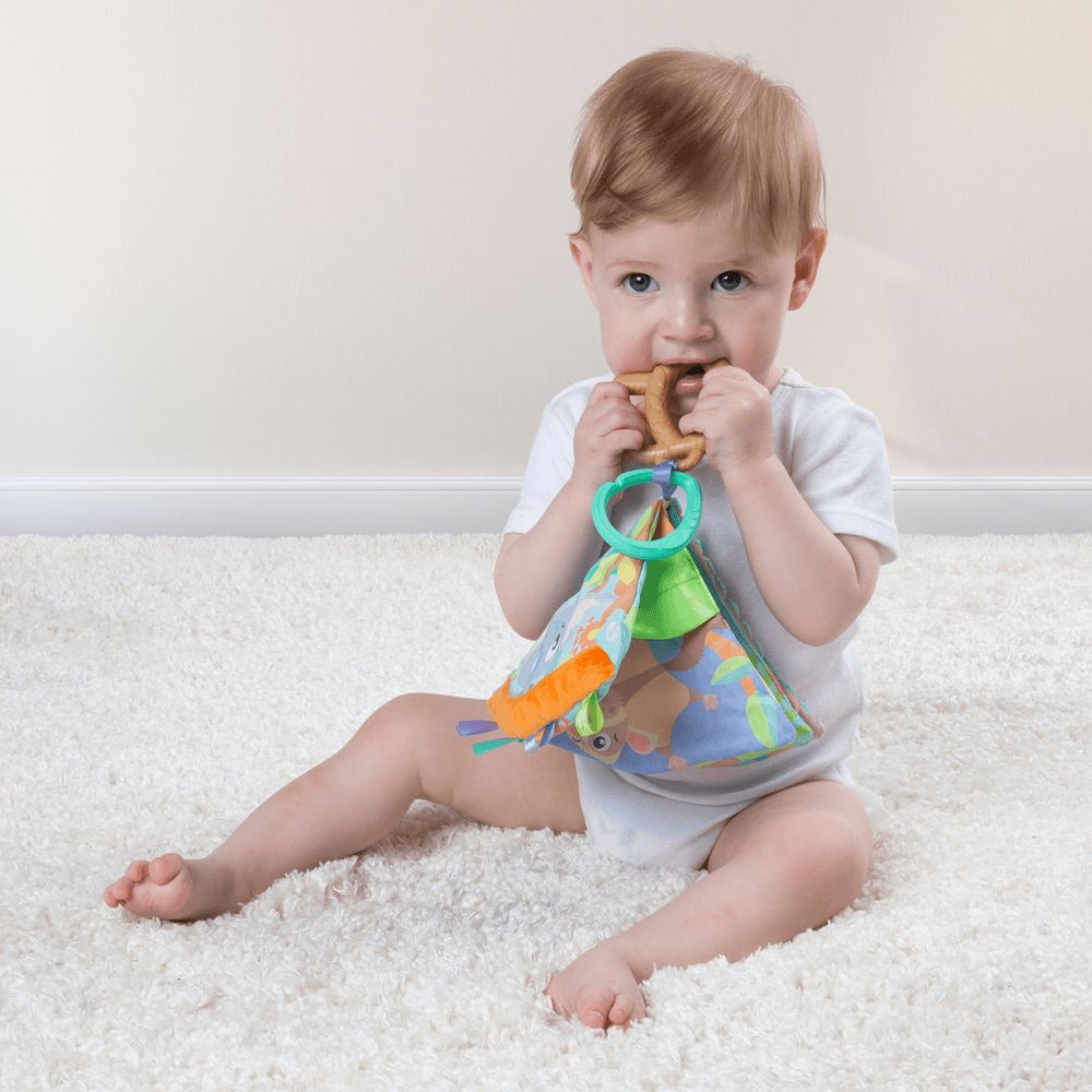 Playgro - Fauna Friends Clip And Chew Sensory Book Teether