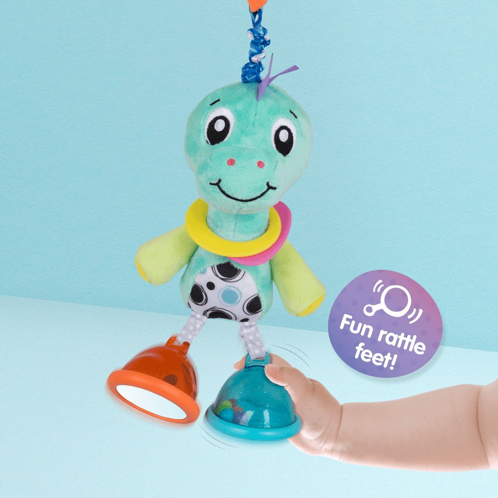 Playgro - Dingly Dangly Denny Dino Rattle Teether Toy