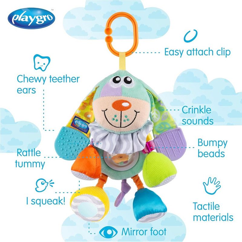 Playgro - Activity Doofy Dog Chewable Teethers Activity Toy