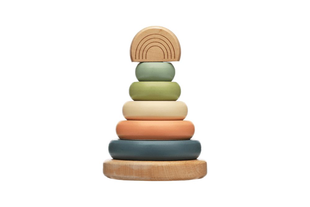 Pearhead - Wooden Stacking Tower Toy