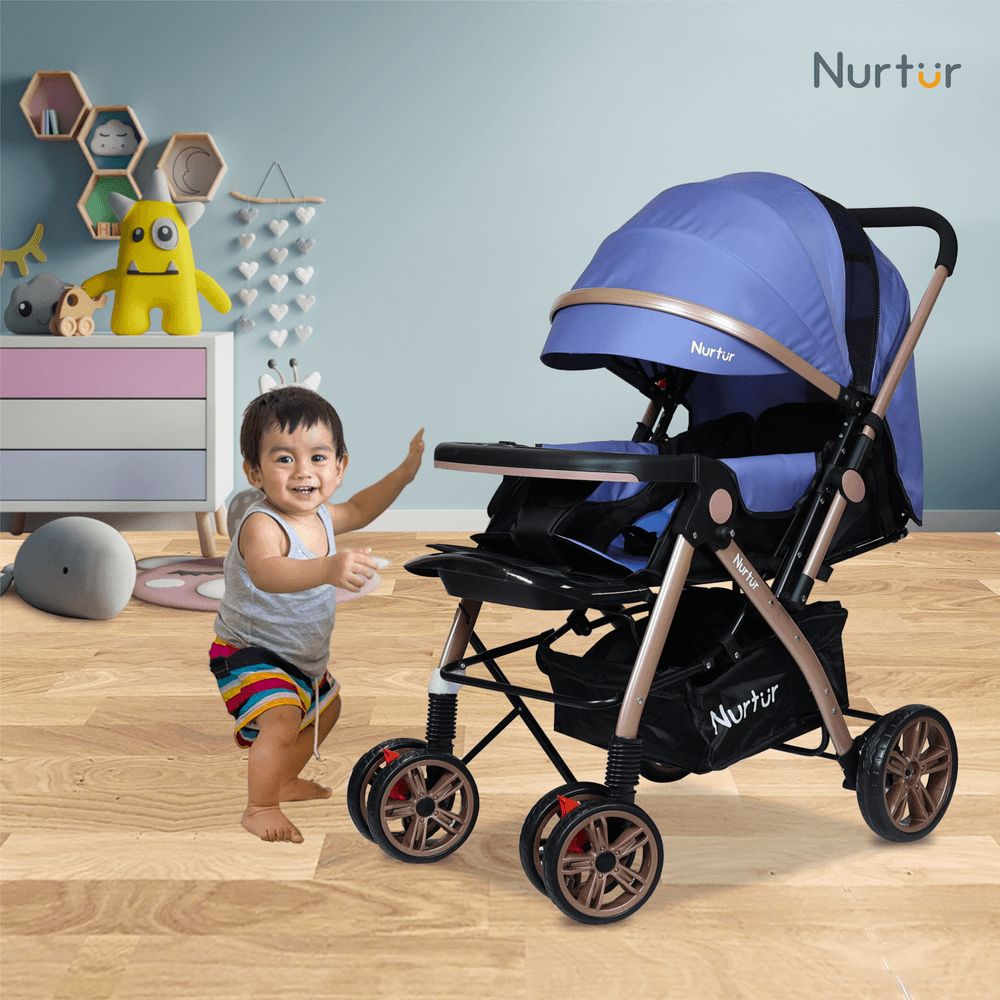 Nurtur - Wilder Travel Stroller - Light Blue