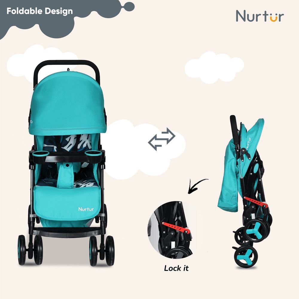 Nurtur - Ryder Lightweight Baby Stroller - Light Pine