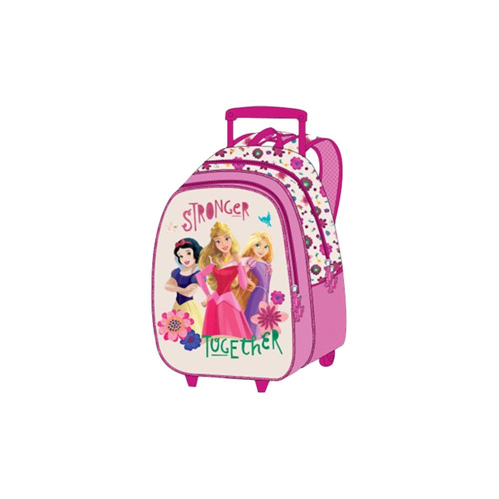 Disney - Princess Kids 5-in-1 Box Set W/ 18" - Trolley School Bag, Water Bottle, Lunch Box, Lunch Bag & Pencil Case