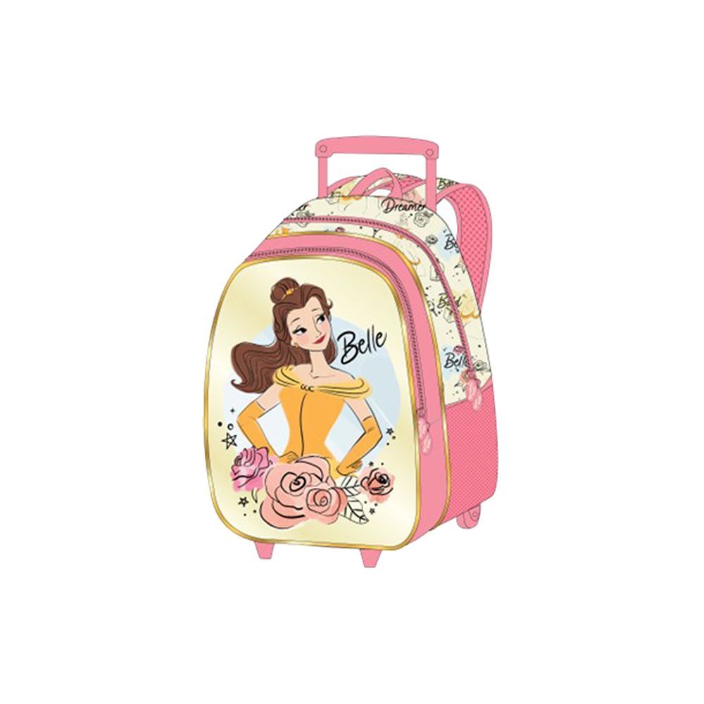 Disney - Princess "Belle" Kids 3-in-1 Box Set W/ 18" - Trolley School Bag, Lunch Bag & Pencil Case