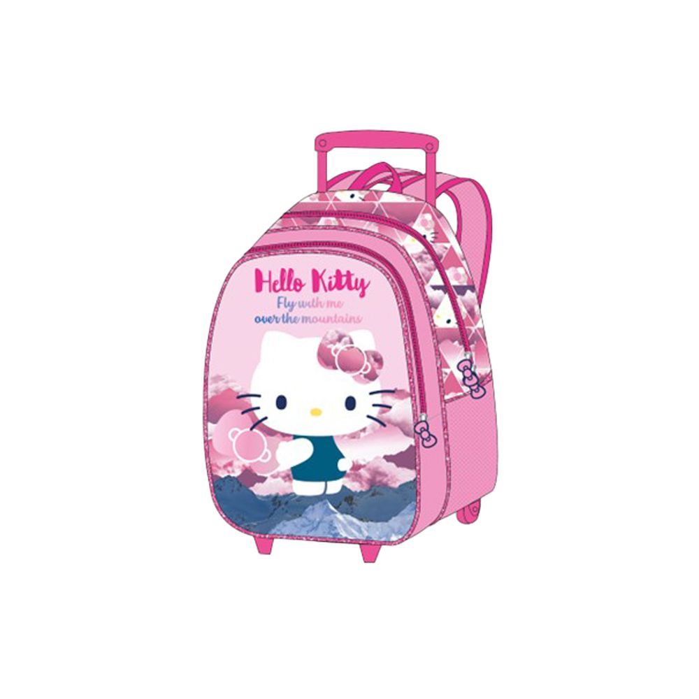 Hello Kitty Kids 3-in-1 Box Set W/ 18" - Trolley School Bag, Lunch Bag & Pencil Case