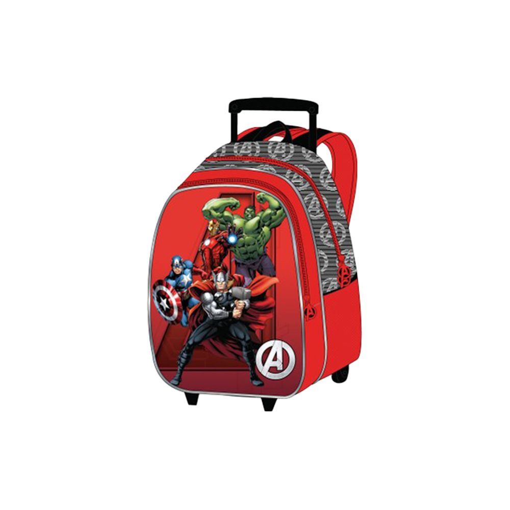 Marvel - Avengers Kids 3-in-1 Box Set W/ 18" - Trolley School Bag, Lunch Bag & Pencil Case