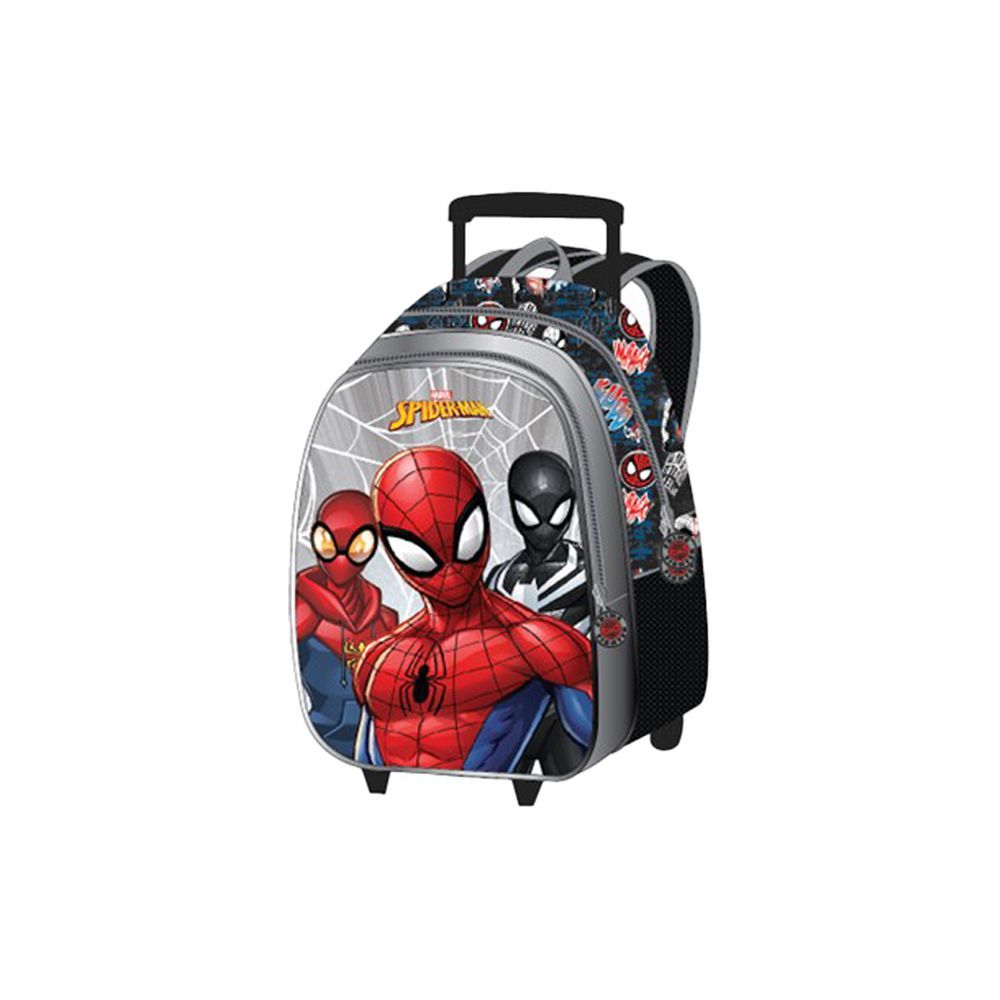 Marvel - Spider Man Multiverse Kids 3-in-1 Box Set W/ 18" - Trolley School Bag, Lunch Bag & Pencil Case