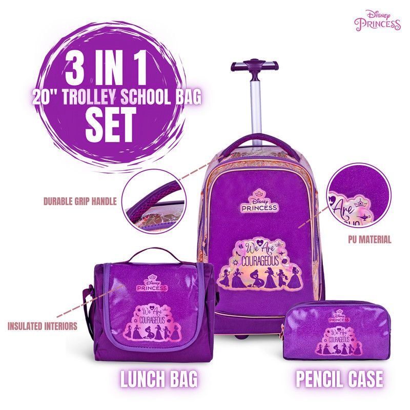 Disney - 3-In-1 Kids Box Set - Princess - Purple