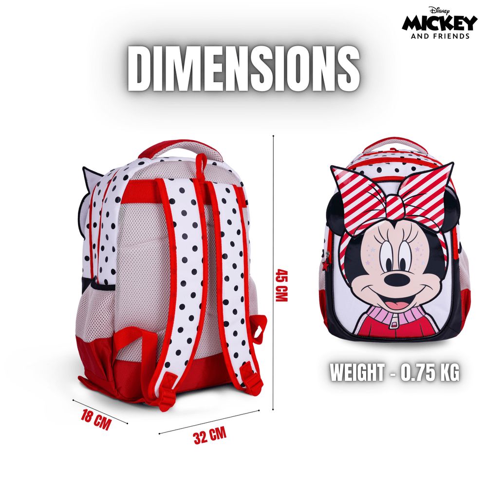 Disney - Minnie Mouse School Backpack - 18-inch