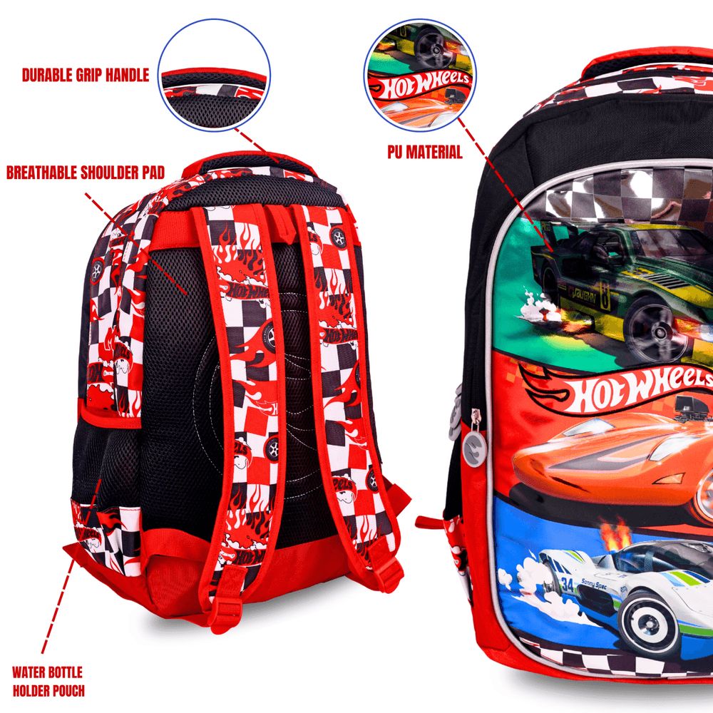 Mattel - Hot Wheels 18" School Backpack