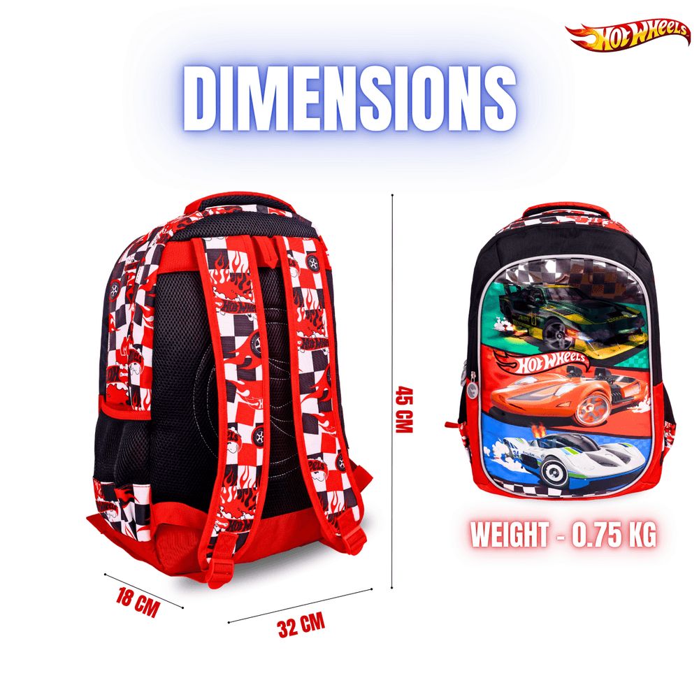 Mattel - Hot Wheels 18" School Backpack