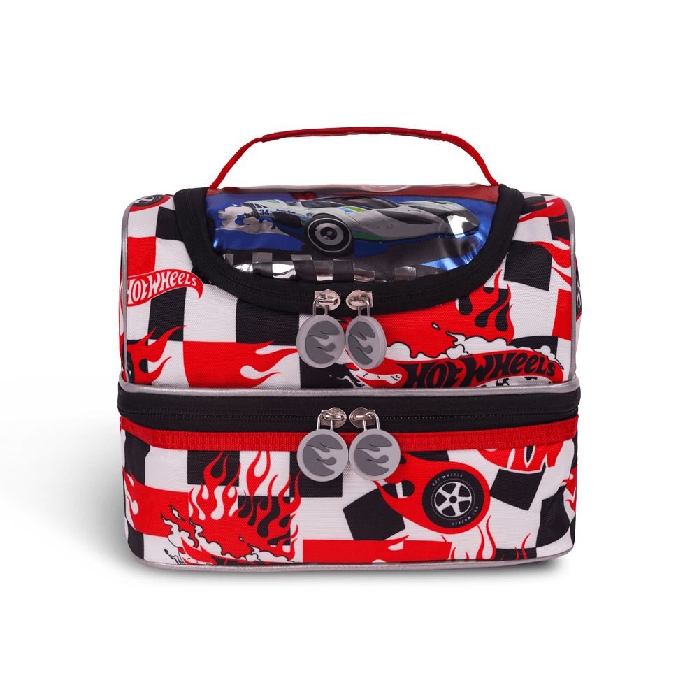 Hot Wheels - Insulated Dual Compartment Lunch Bag