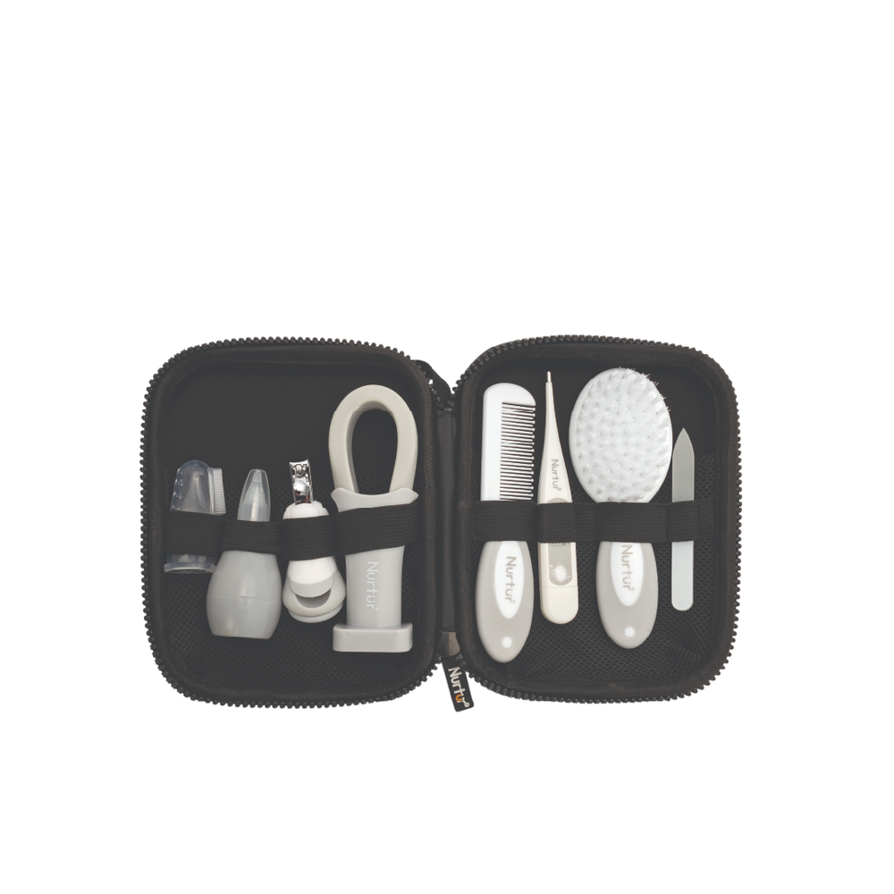 Nurtur Cozi - 9-In-1 Baby Grooming Kit - Black/Grey