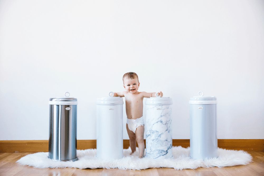 Ubbi - Diaper Pail - Marble