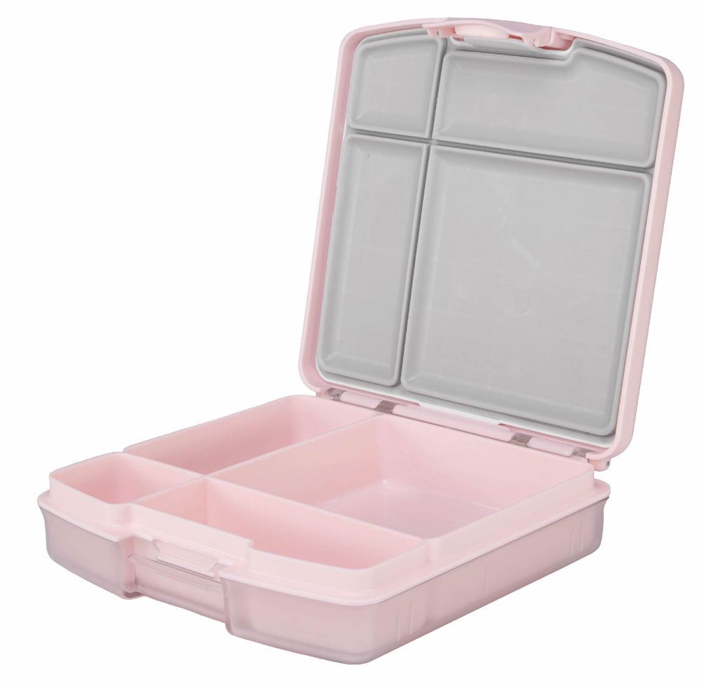 Ubbi - 4 Compartment Bento Box - Blush Pink