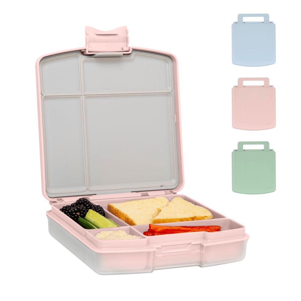 Ubbi - 4 Compartment Bento Box - Blush Pink