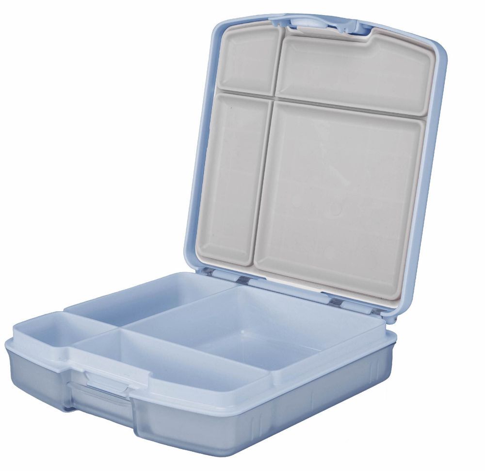 Ubbi - 4 Compartment Bento Box - Cloudy Blue