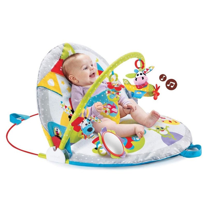 Yookidoo - 3-in-1 Newborns Activity Center With Tummy Time Toys