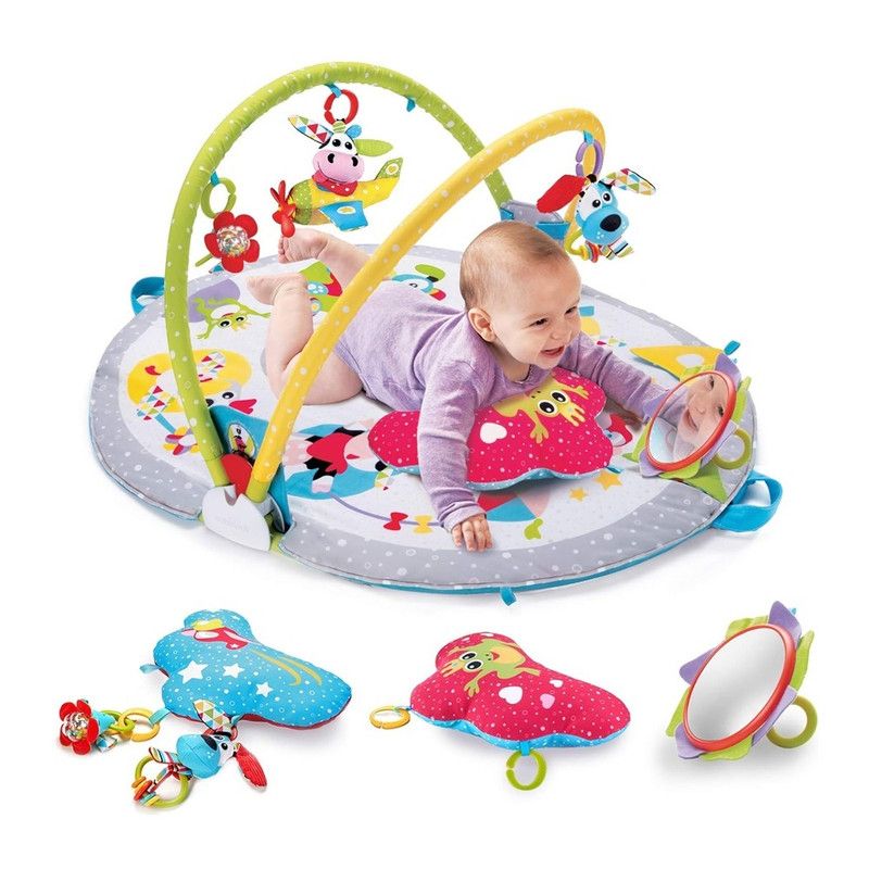 Yookidoo - 3-in-1 Newborns Activity Center With Tummy Time Toys