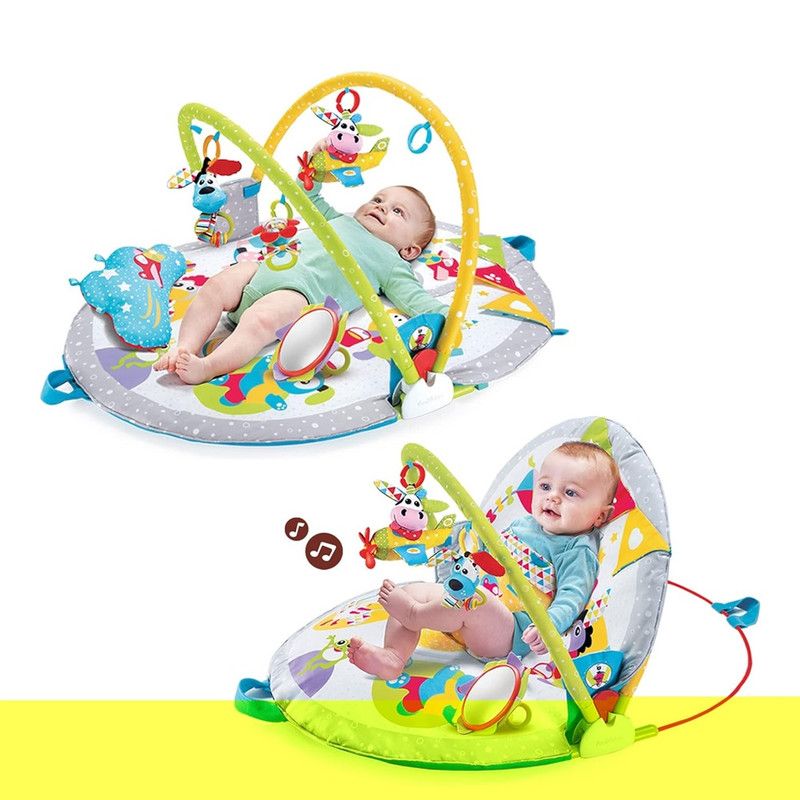 Yookidoo - 3-in-1 Newborns Activity Center With Tummy Time Toys