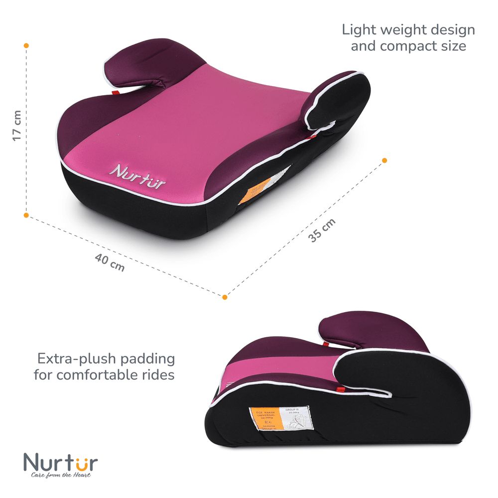 Nurtur - Nova Kids Booster Seat - Pink/Black